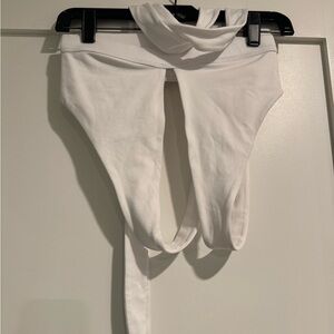 Alo White Halter Neck Top/bra